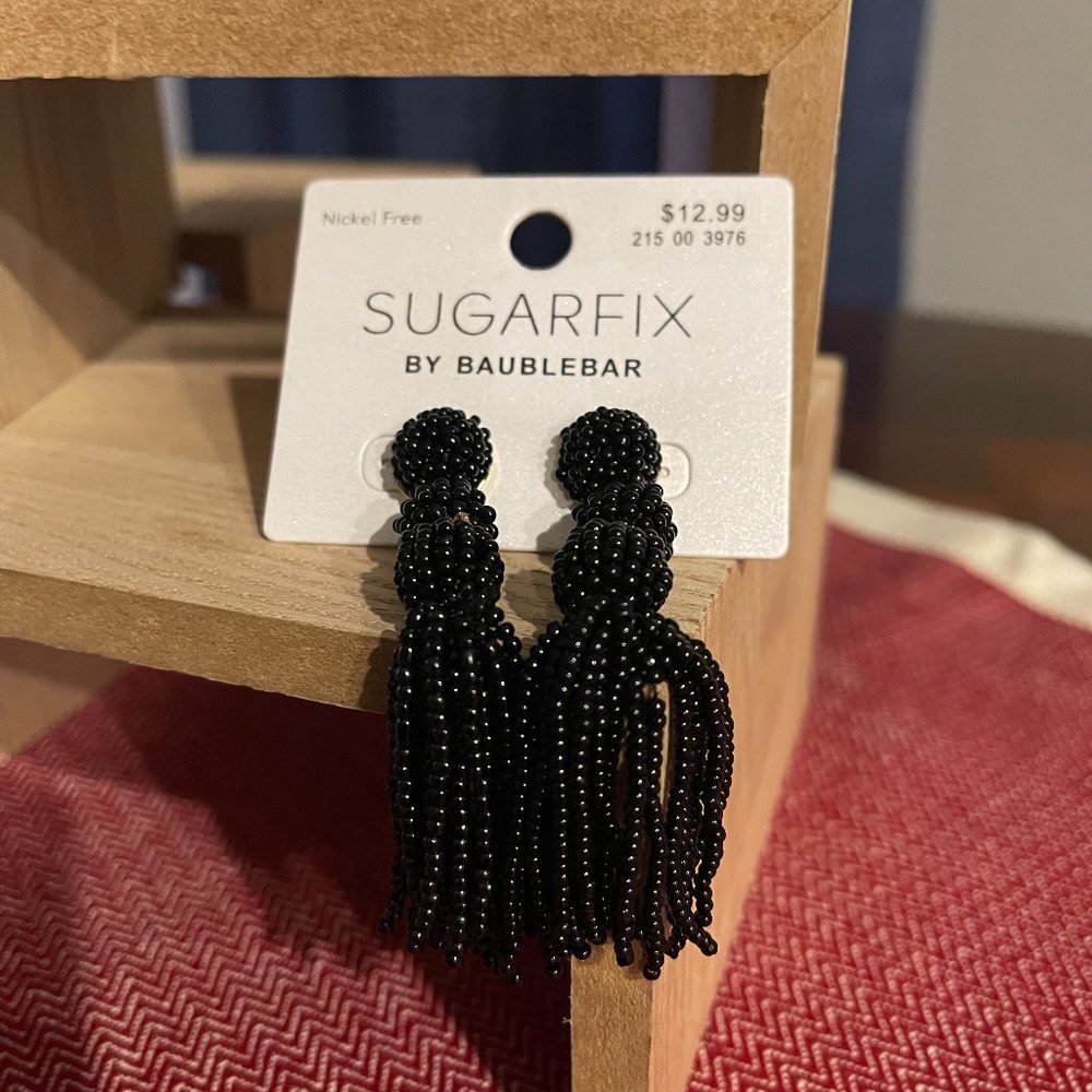 Black Tassel Sugarfix by Baublebar Earring